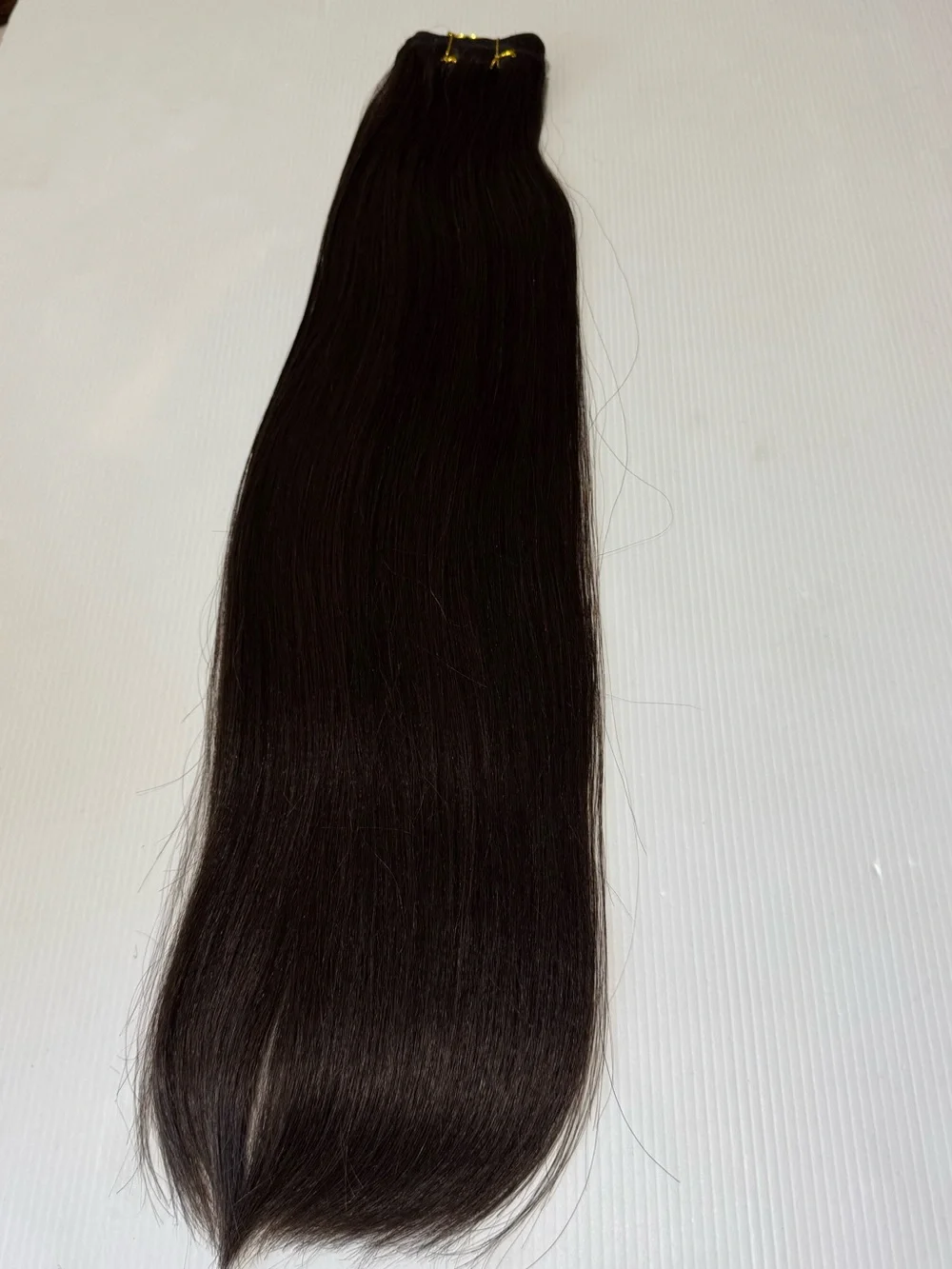 A-One Minky Yaki 22” #4 Brown 100% Human Hair Weft Extensions
